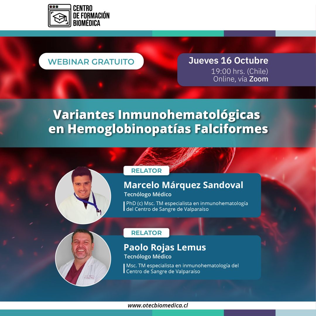 Webinar: "Variantes Inmunohematológicas en Hemoglobinopatías Falciformes"
