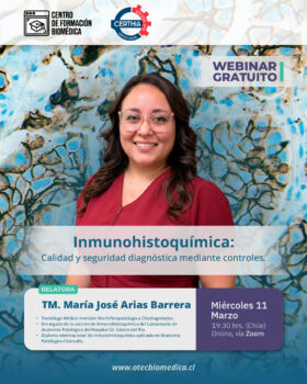 Webinar: "Inmunohistoquímica: calidad y seguridad diagnóstica mediante controles"